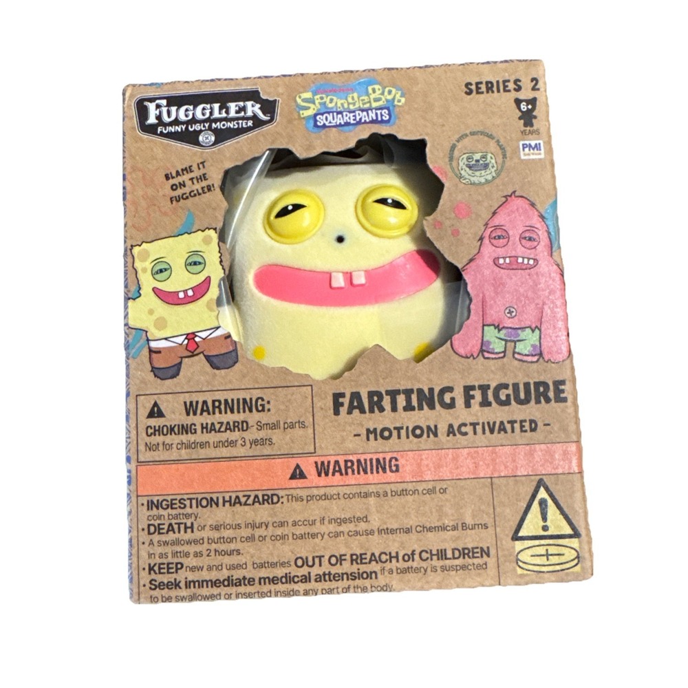 Spongebob Squarepants Farting‎ Fuggler Series 2 Sensor-Activated Figure